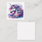 Correspondance Carte de note Unicorn (Devant / Derrière)