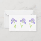 Correspondance Carte de note Violet Iris (Devant)