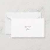 Correspondance Carte de note Violet Iris (Dos)