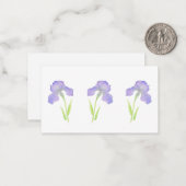 Correspondance Carte de note Violet Iris (Devant/Arrière en situation)