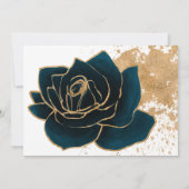 Correspondance Carte de note Watercolor Gold (Dos)