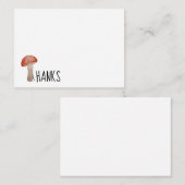 Correspondance Carte de note Wild Mushroom Thank you (Devant / Derrière)