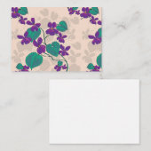 Correspondance Carte de note Wild Spring Violets (Devant / Derrière)