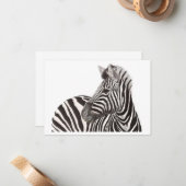 Correspondance Carte de note Zebra (Devant/Arrière en situation)