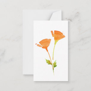 Correspondance Carte de notes de la Californie Watercolor