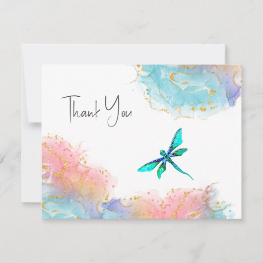 Correspondance Carte de notes Dragonfly Thank You (Devant)