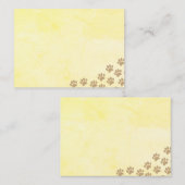 Correspondance Carte de notes Empreintes de pattes de chiot (Devant / Derrière)