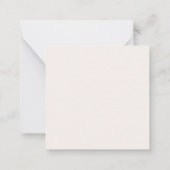 Correspondance Carte de notes Love for Horses (Dos)