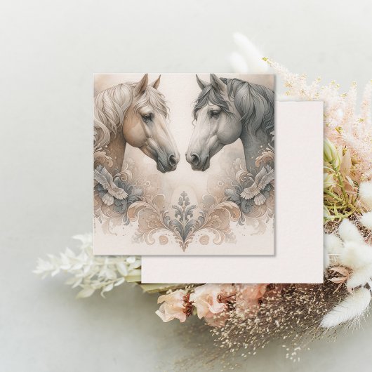 Correspondance Carte de notes Love for Horses