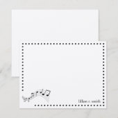 Correspondance Carte de notes musicales personnalisée (Devant / Derrière)