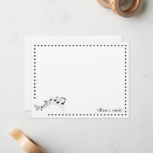 Correspondance Carte de notes musicales personnalisée (Devant/Arrière en situation)