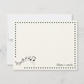 Correspondance Carte de notes musicales personnalisée