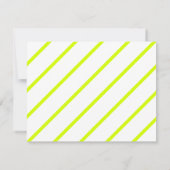 Correspondance Carte de notes personnalisée avec rayure de tennis (Dos)