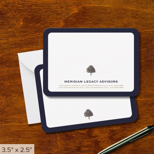 Correspondance Carte de notes professionnelles Gold Tree