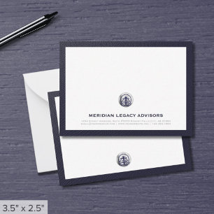 Correspondance Carte de notes professionnelles Silver Seal