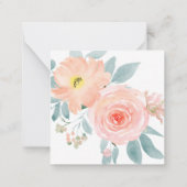Correspondance Carte de notes Rose PixDezines Blush Pink (Dos)