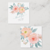 Correspondance Carte de notes Rose PixDezines Blush Pink (Devant / Derrière)