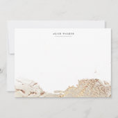 Correspondance Carte de papier à lettres Faux en or texturé (Devant)