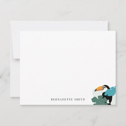 Correspondance Carte de papier à lettres feuilletée tactile Tropi (Devant)