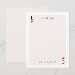 Correspondance Carte de papier à lettres inspirée de la carte de