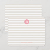 Correspondance Carte de papier à lettres personnalisée initiale P (Devant / Derrière)