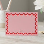 Correspondance Carte de papier à lettres Wavy Simple