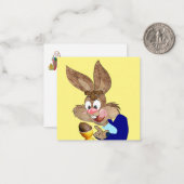 Correspondance Carte de Pâques pour Lapin de Pâques (Devant/Arrière en situation)