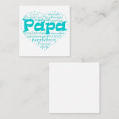 Correspondance Carte de père bleu clair (Devant / Derrière)