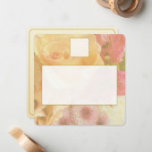 Correspondance Carte de placement de rose jaune pâle (Devant/Arrière en situation)