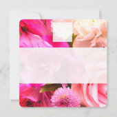Correspondance Carte de placement Fuchsia Florals (Devant)