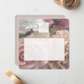Correspondance Carte de placement Pale Pink Rose (Devant/Arrière en situation)