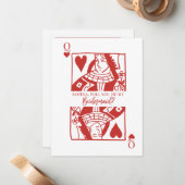 Correspondance Carte de présentation Las Vegas Bridesmaid (Devant/Arrière en situation)