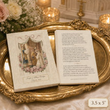 Carte de prière de mariage catholique vintage Sain