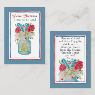 Correspondance Carte de prière Jardin Americana Bénissez-nous Sei