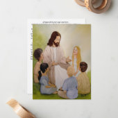 Correspondance Carte de prière pour les enseignants et catéchiste (Devant/Arrière en situation)