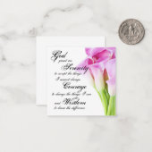 Correspondance Carte de prière Serenity (Devant/Arrière en situation)