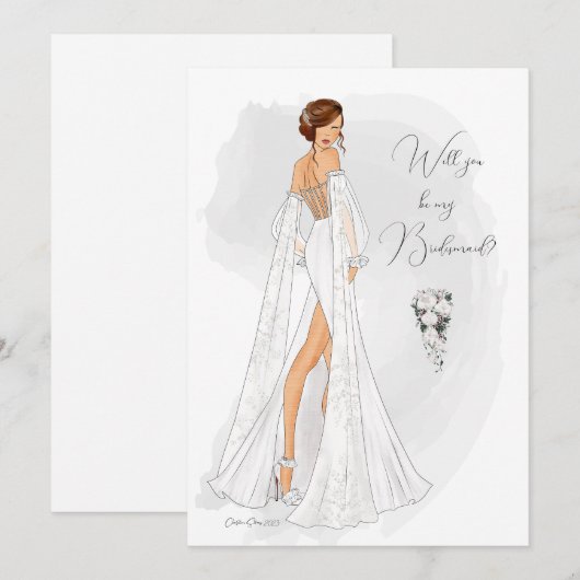 Correspondance Carte de proposition d'aide-mémoire illustrée aqua (Devant / Derrière)