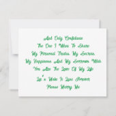 Correspondance Carte de proposition de mariage (Dos)