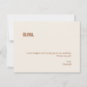 Correspondance Carte de Proposition Fleuriste en Terre Cuite Simp (Dos)