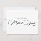 Correspondance Carte de proposition simple et élégante de script (Devant)