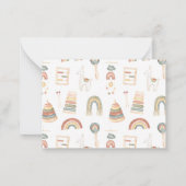 Correspondance Carte de rabat à couches Boho (Dos)