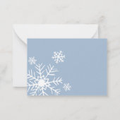 Correspondance Carte de rabat bleu hiver (Dos)