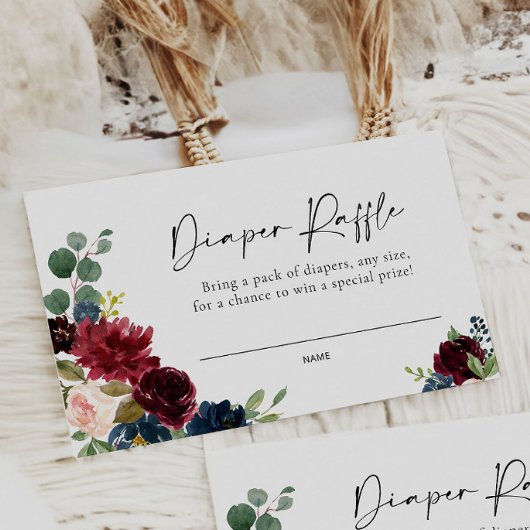 Correspondance Carte de rabat Boho Burgundy Blush