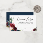 Correspondance Carte de rabat Boho Burgundy Blush (Devant/Arrière en situation)