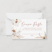 Correspondance Carte de rabat Boho Pampas Grass Diaper (Devant)