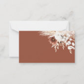 Correspondance Carte de rabat Boho Pampas Grass Diaper (Dos)