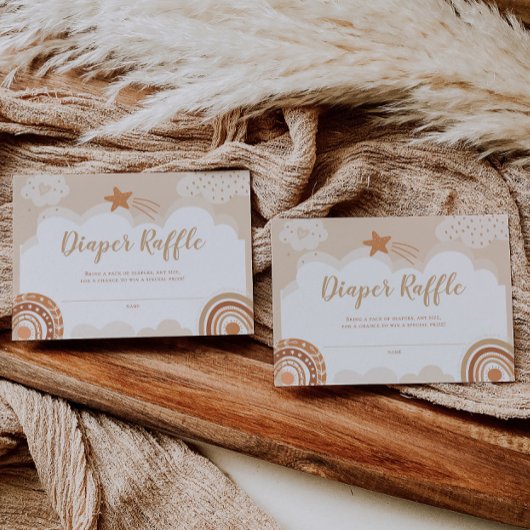 Correspondance Carte de rabat Boho Rainbow Baby shower