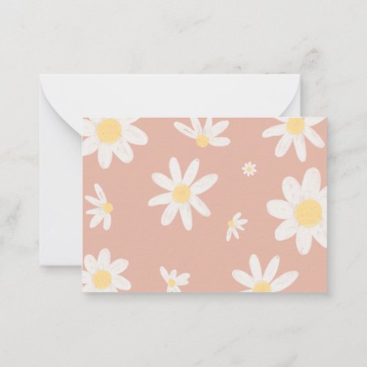 Correspondance Carte de rabat Daisy Rose Blush (Dos)