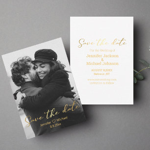 Correspondance carte de rappel de date de mariage à la photo avec