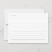 Correspondance Carte de recette Boho Beach Coral Reef (Dos)